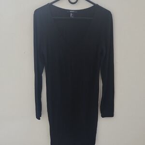 Forever 21 Black Long Sleeve Dress
